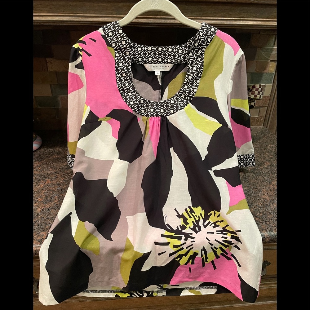 Trina Turk - tunic top - size s